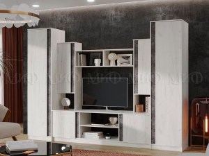 Гостиная Атлантида-5 (Миф) Дуб Крафт Белый